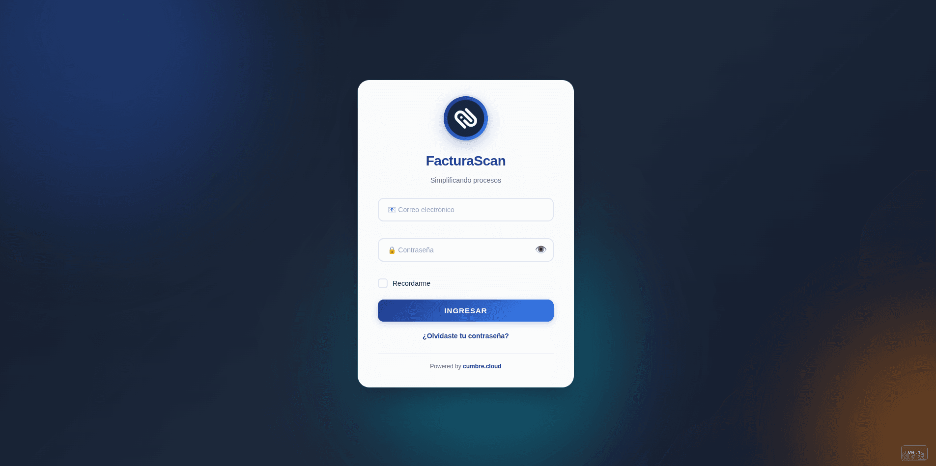 FacturaScan — Login